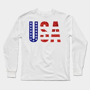 USA Sticker Long Sleeve T-Shirt